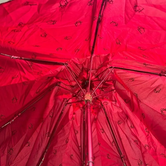 Dior Burgundy Compact Umbrella - Picture 3 of 3